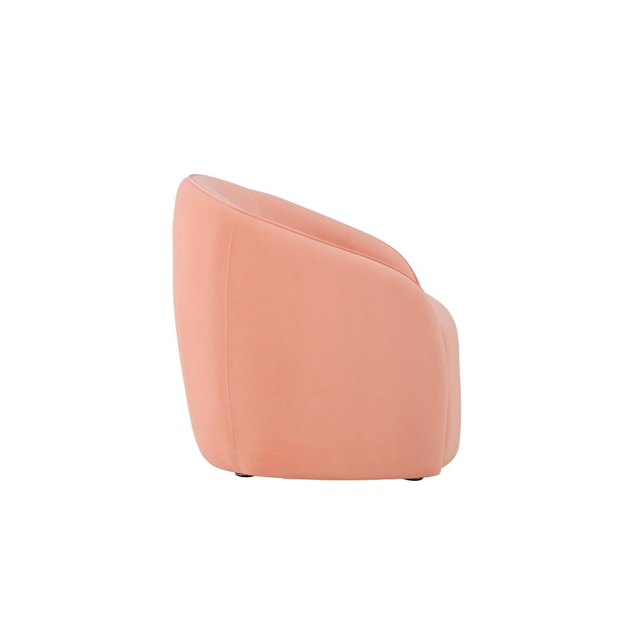 Voir la diapositive 3 : Paris Prix Fauteuil design en tissu  neo  79cm pêche