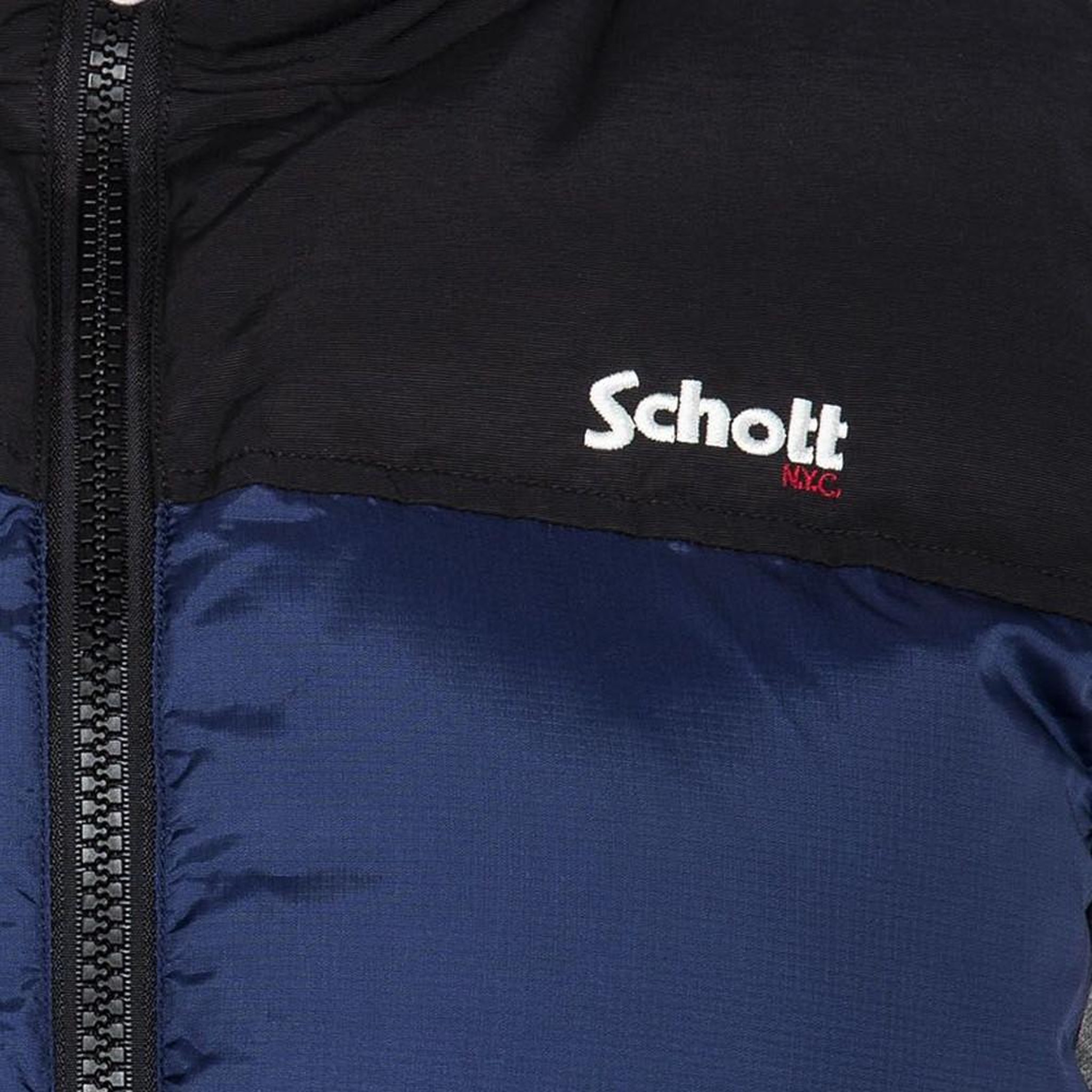 Voir la diapositive 4 : Schott Doudoune sans manche bleu homme schott utahv