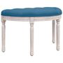 Voir la diapositive 2 : VIDAXL Banc Bleu 81,5x41x49 cm Velours