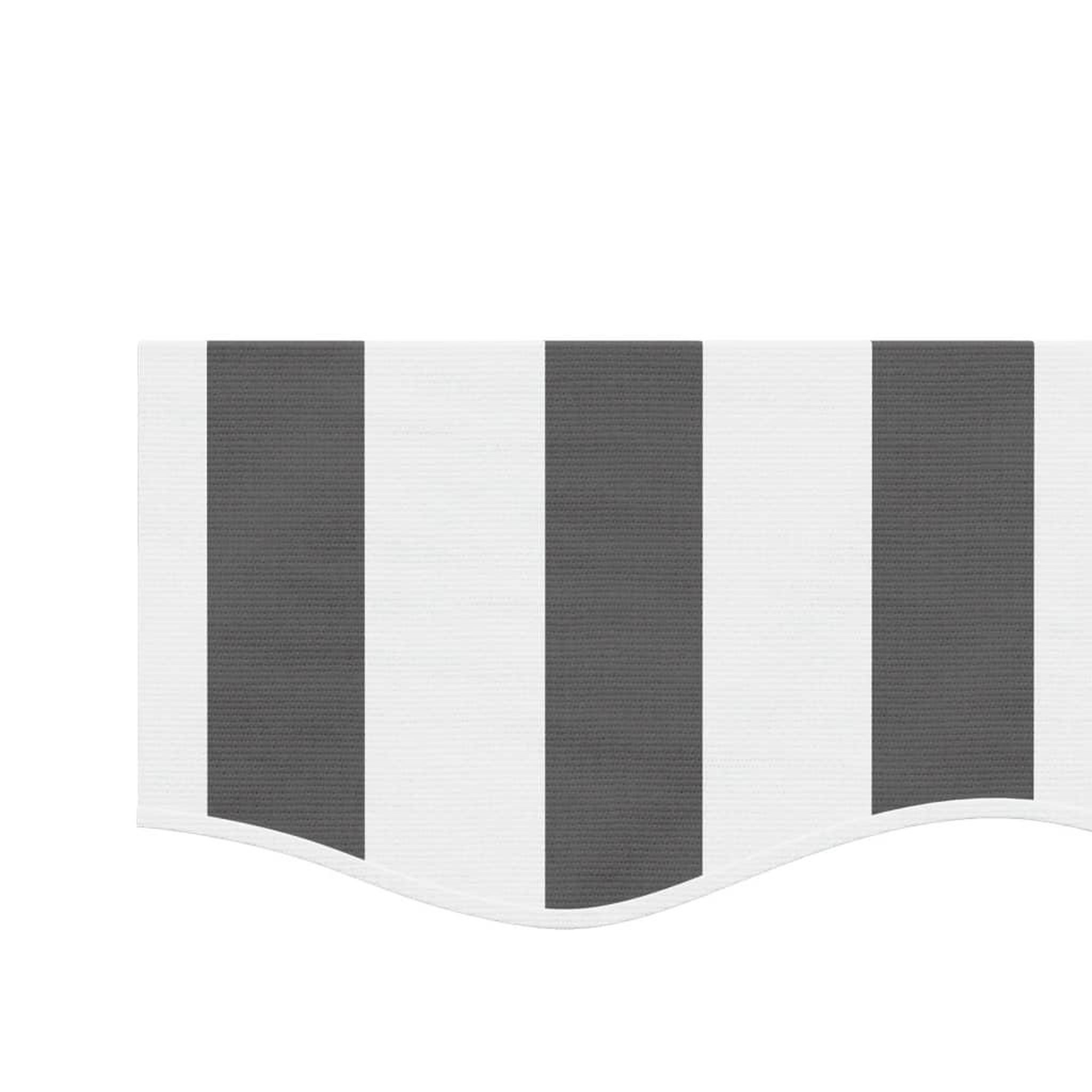 Voir la diapositive 4 : VIDAXL Tissu de remplacement de cantonniere d'auvent anthracite blanc