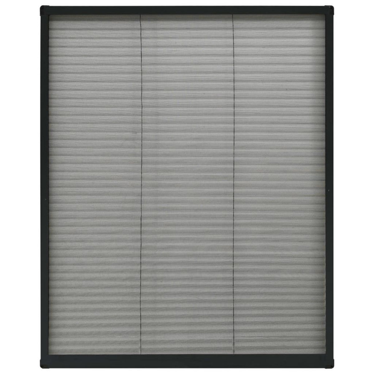 VIDAXL Moustiquaire plissee pour fenetre Aluminium Anthracite 80x100cm