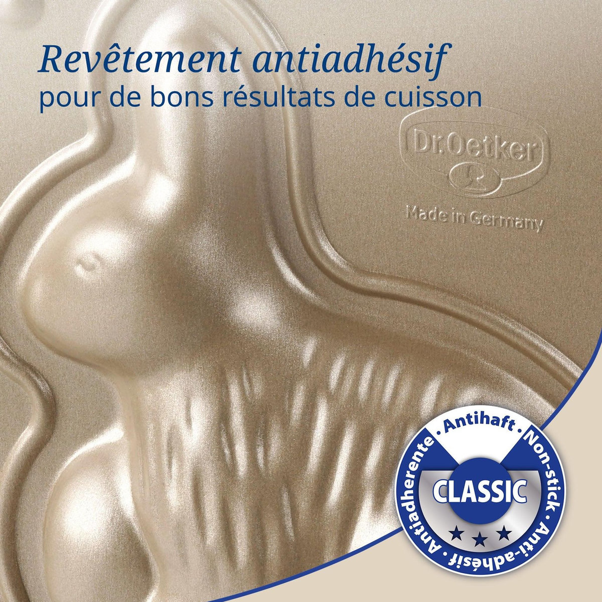 DR.OETKER Moule à gâteaux 3D en forme de lapin de Pâques 600 ml Dr.Oetker