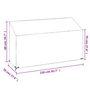Voir la diapositive 6 : VIDAXL Housses de banc de jardin 2 pcs 12 œillets 210x70x70/88 cm PE