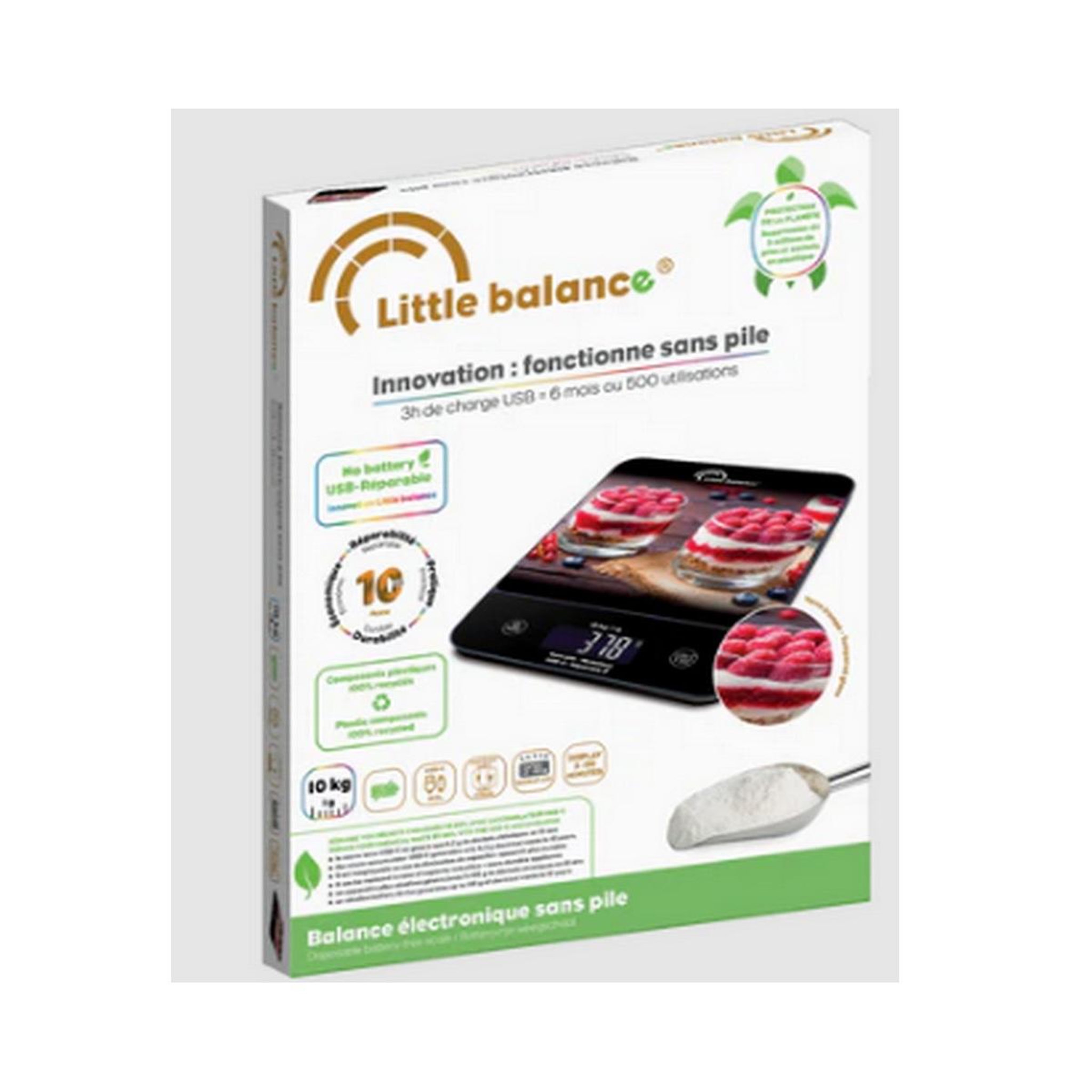 Voir la diapositive 4 : LITTLE BALANCE Balance de cuisine électronique 10kg -couleurs - 8846