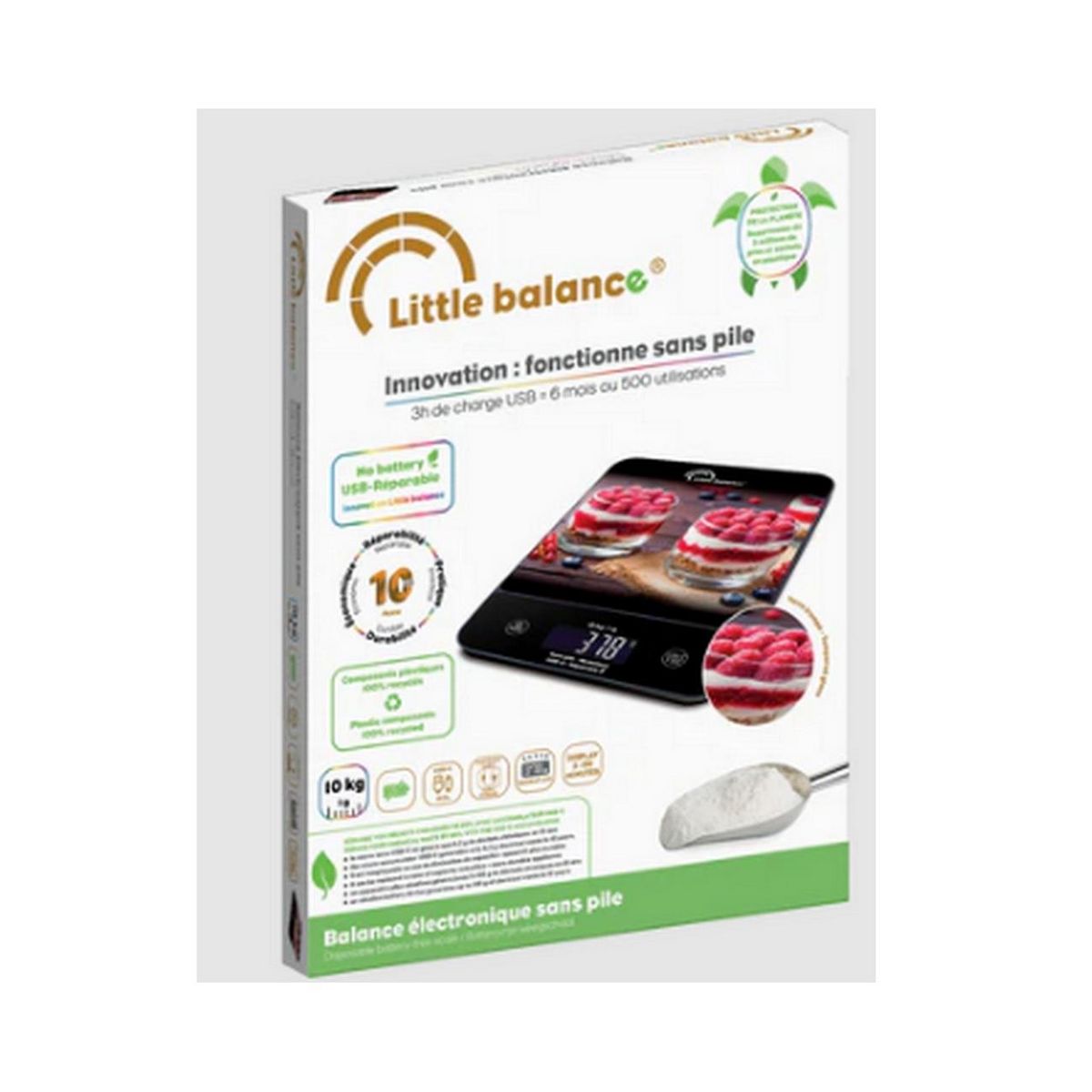LITTLE BALANCE Balance de cuisine électronique 10kg -couleurs - 8846