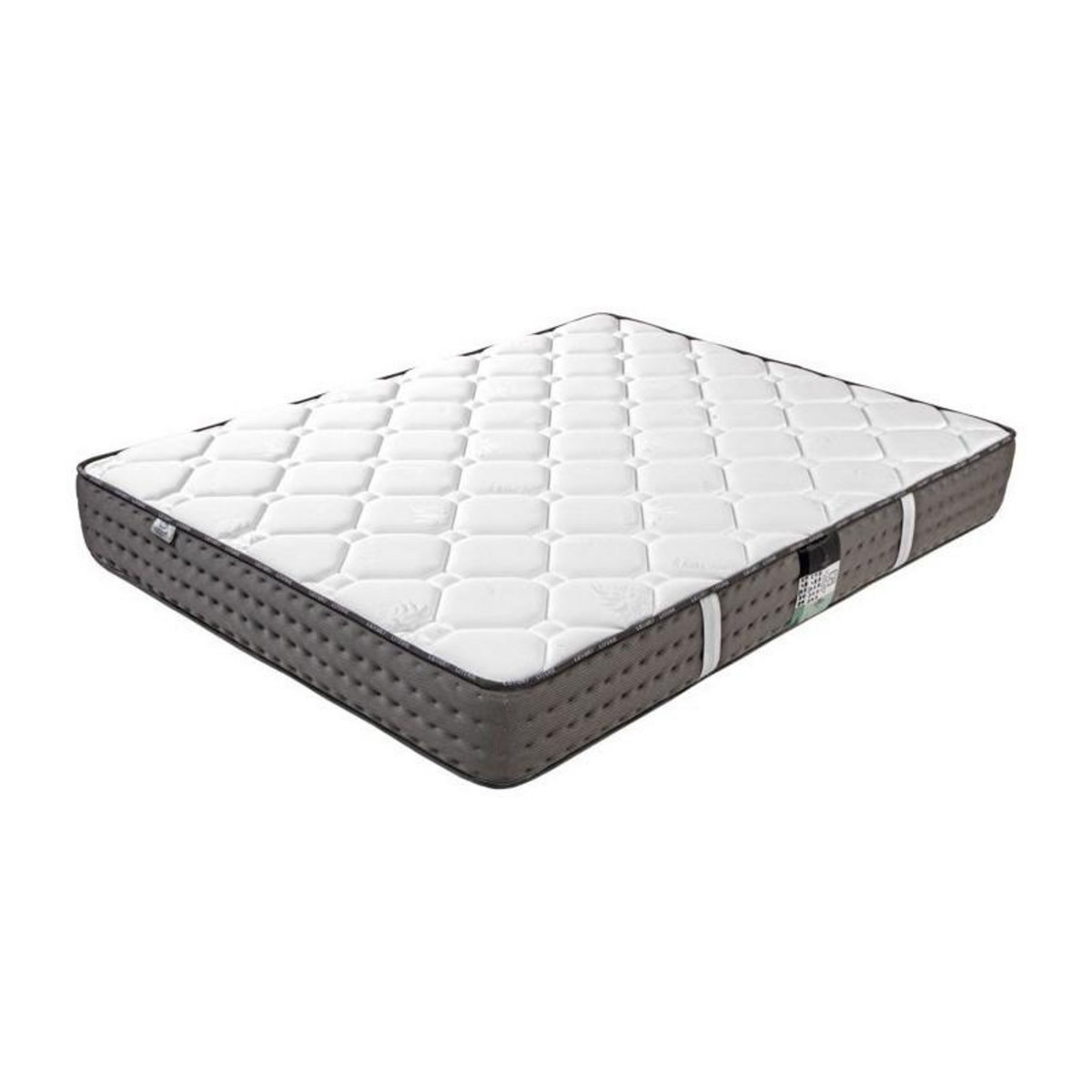 LUXURY LITERIE LUXURY LITERIE - Ensemble matelas + sommier - ZEN - 160 x 200 cm - Tapissier - Ferme - Face été/hiver