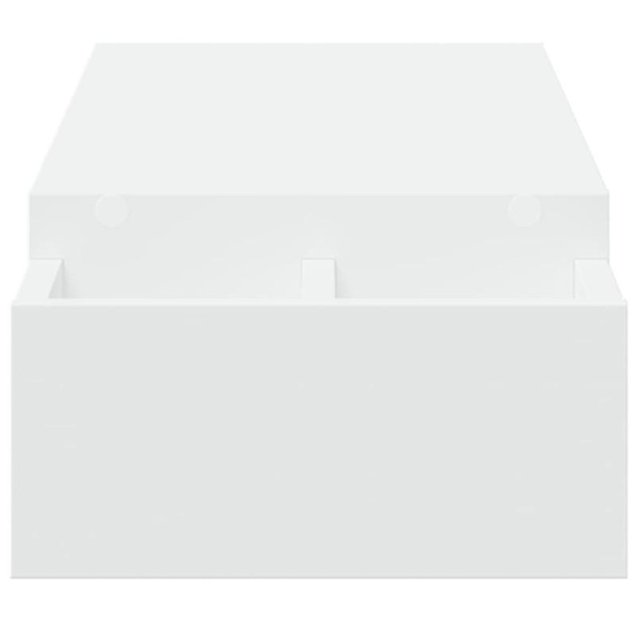 Voir la diapositive 5 : VIDAXL Support de moniteur avec rangement blanc bois d ingénierie