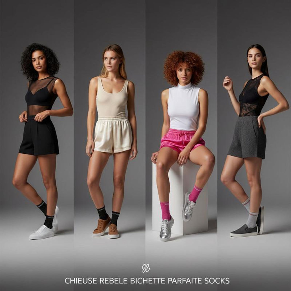 OZABI OZABI Chaussettes Femme a Paillettes Soquettes - 36/41 - Pack de 8 Paires 3443