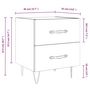 Voir la diapositive 6 : VIDAXL Tables de chevet 2 pcs noir 40x35x47,5 cm bois d'ingenierie