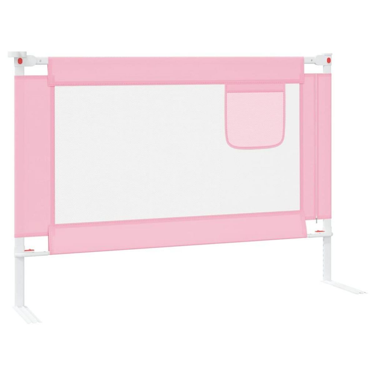 VIDAXL Barriere de securite de lit enfant Rose 90x25 cm Tissu