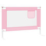 Voir la diapositive 4 : VIDAXL Barriere de securite de lit enfant Rose 90x25 cm Tissu