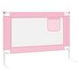 Voir la diapositive 4 : VIDAXL Barriere de securite de lit enfant Rose 90x25 cm Tissu