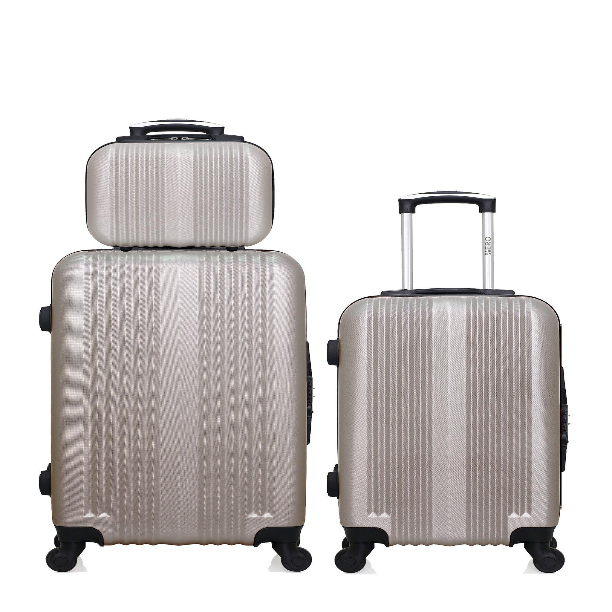 HERO Hero - lot de 3 - valise weekend, valise cabine et vanity lipari