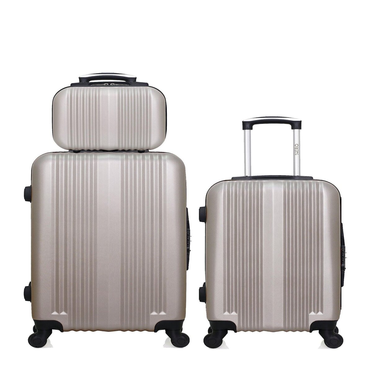 HERO HERO - Lot de 3 - Valise weekend, valise cabine et vanity LIPARI