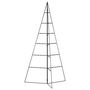 Voir la diapositive 4 : VIDAXL Arbre de Noël en metal pour decoration noir 140 cm