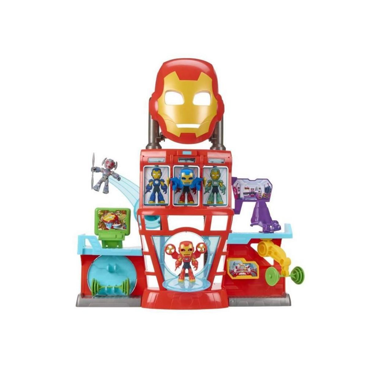 HASBRO QG d'Iron Man, coffret électronique pour enfant, Marvel Iron Man and his Awesome Friends, des 4 ans