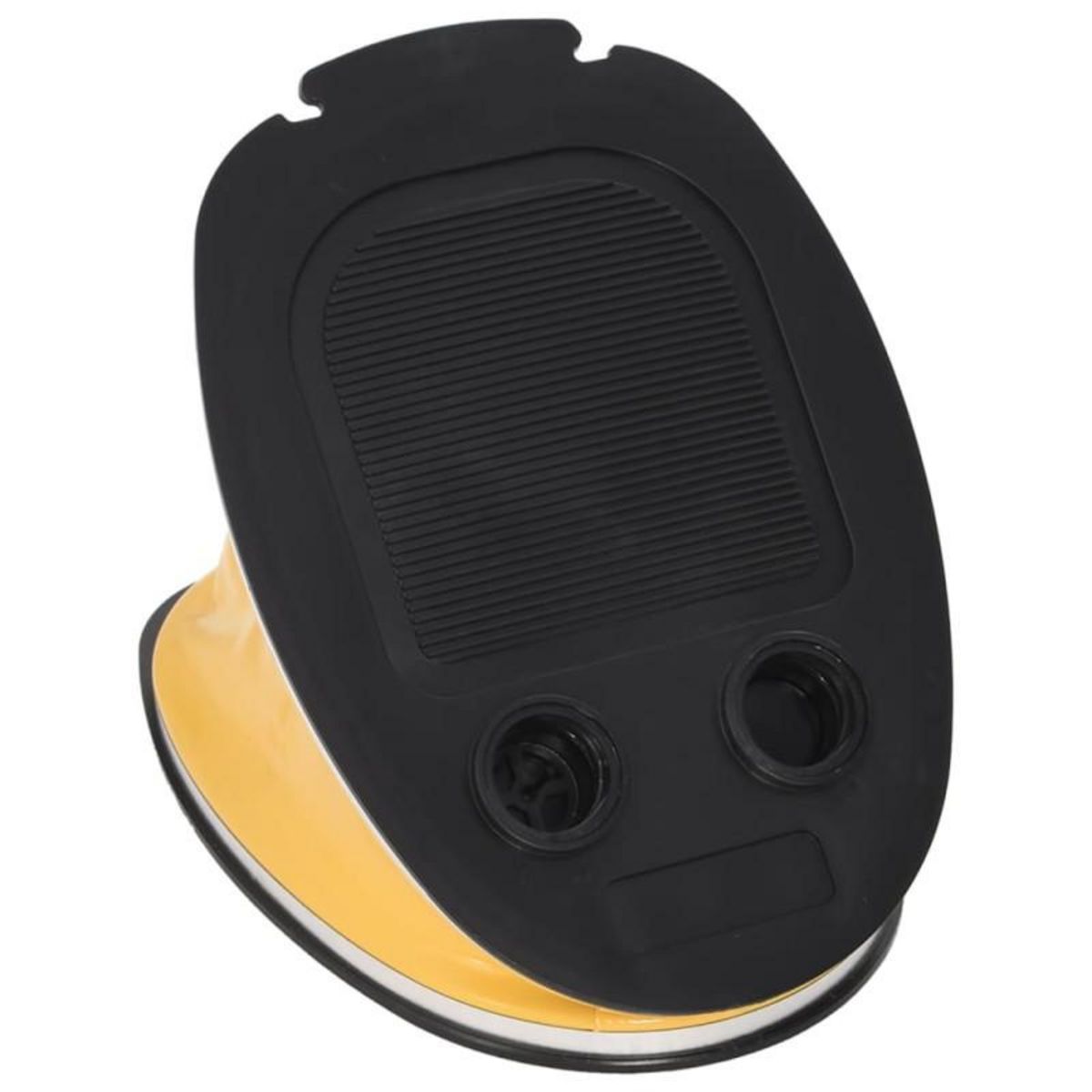 VIDAXL Pompe à pied 26x18 cm PP et PE Gris et jaune