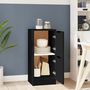 Voir la diapositive 3 : VIDAXL Buffet noir 30x30x70 cm bois d'ingenierie