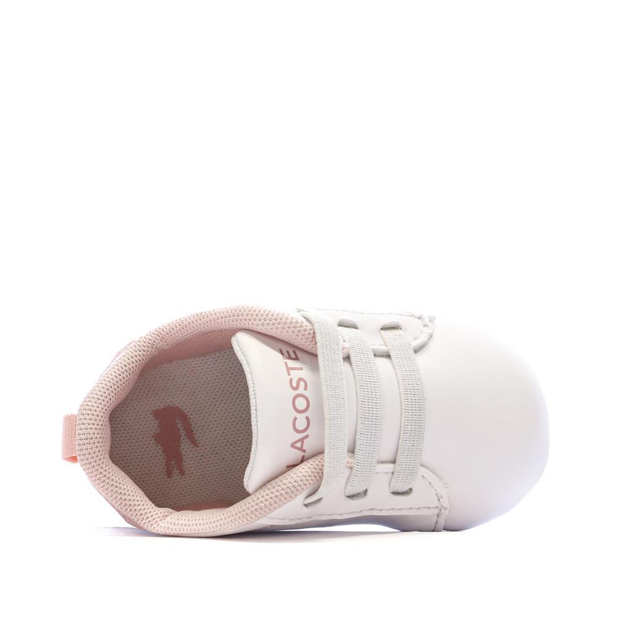Voir la diapositive 4 : Lacoste Baskets Blanches/Rose Bébé Lacoste Carnaby Set 225