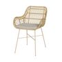 Voir la diapositive 1 : Rendez vous déco Chaise en rotin naturel et pieds en métal noir - Chiloe
