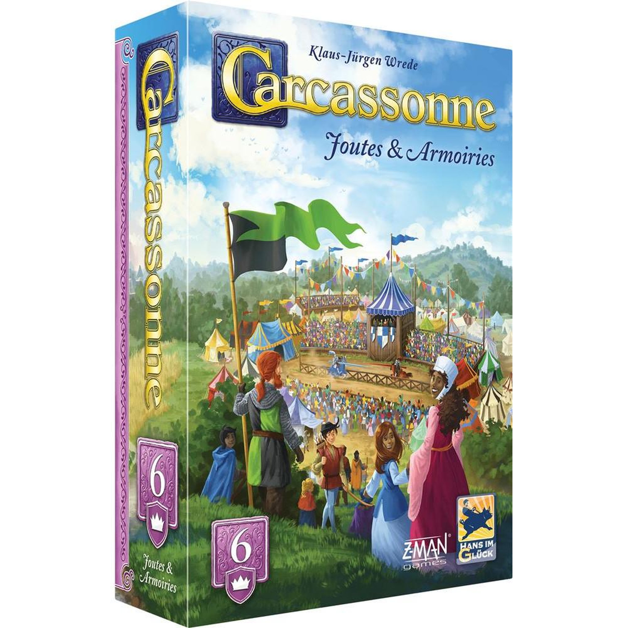 Asmodee Jeu de stratégie Asmodee Carcassonne Joutes et Armoiries 2025