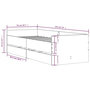 Voir la diapositive 6 : VIDAXL Cadre de lit sans matelas chene fume 75x190 cm