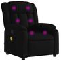 Voir la diapositive 2 : VIDAXL Fauteuil de massage inclinable Noir Tissu