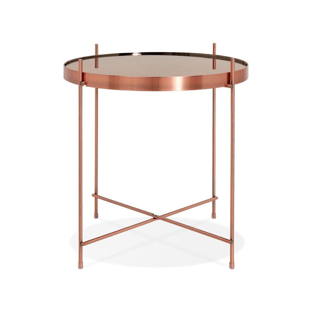 Paris Prix Table d'Appoint Ronde Pliable  Minois  45cm Cuivre
