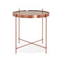 Voir la diapositive 2 : Paris Prix Table d'Appoint Ronde Pliable  Minois  45cm Cuivre