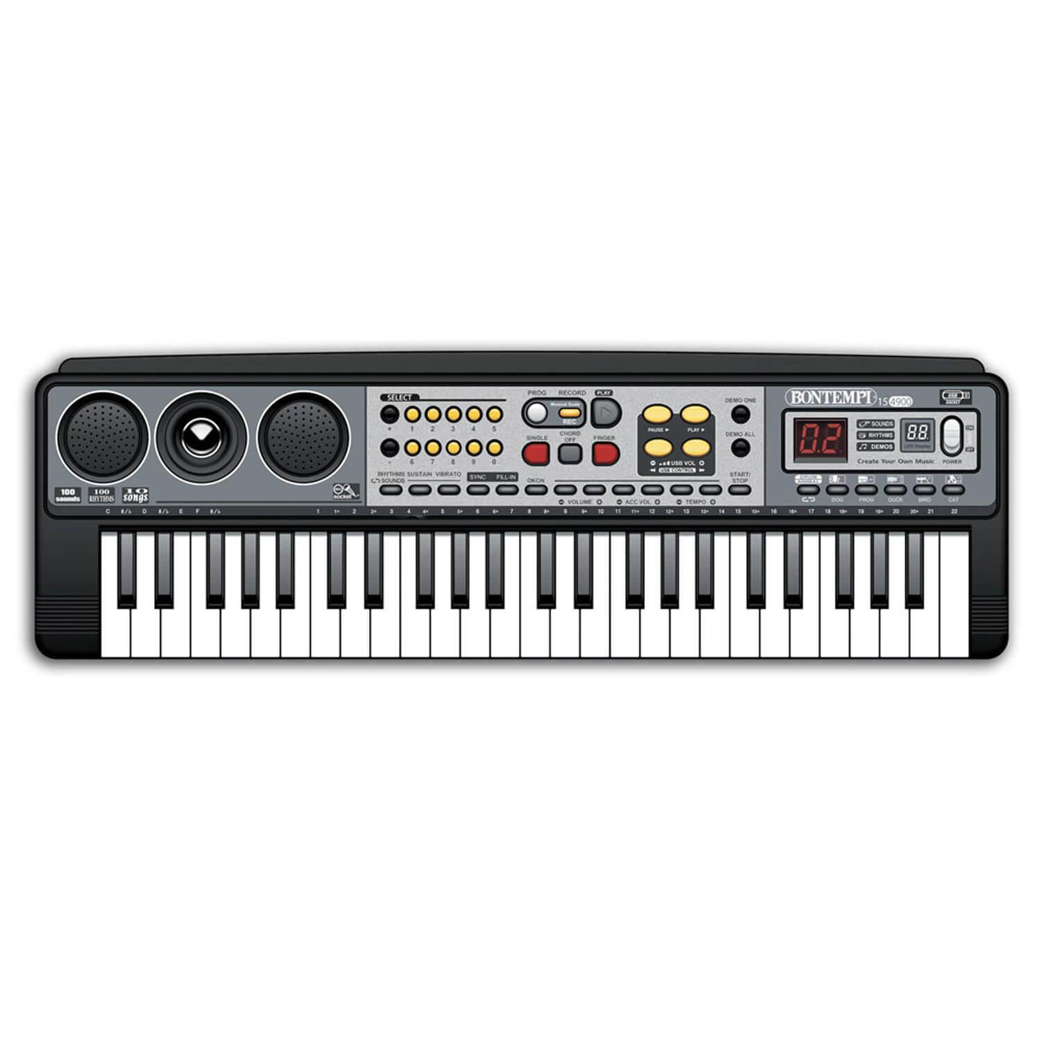 Voir la diapositive 2 : Bontempi Clavier numérique 49 touches