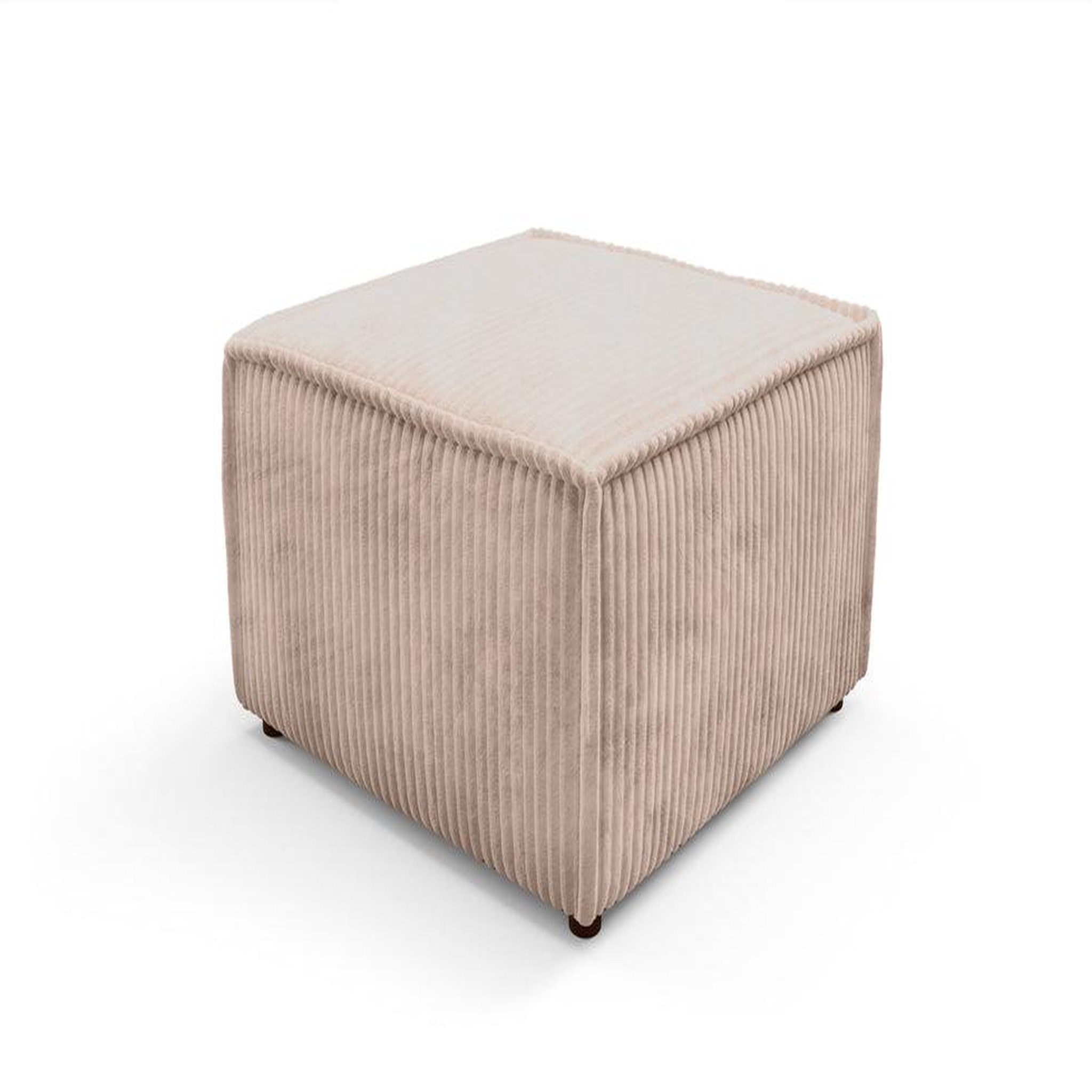 Voir la diapositive 5 : CASANOVA PARIS Laria - pouf gros velours côtelé