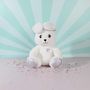 Voir la diapositive 6 : Paris Prix Peluche Animée Lapin  Kawaii  30cm Blanc