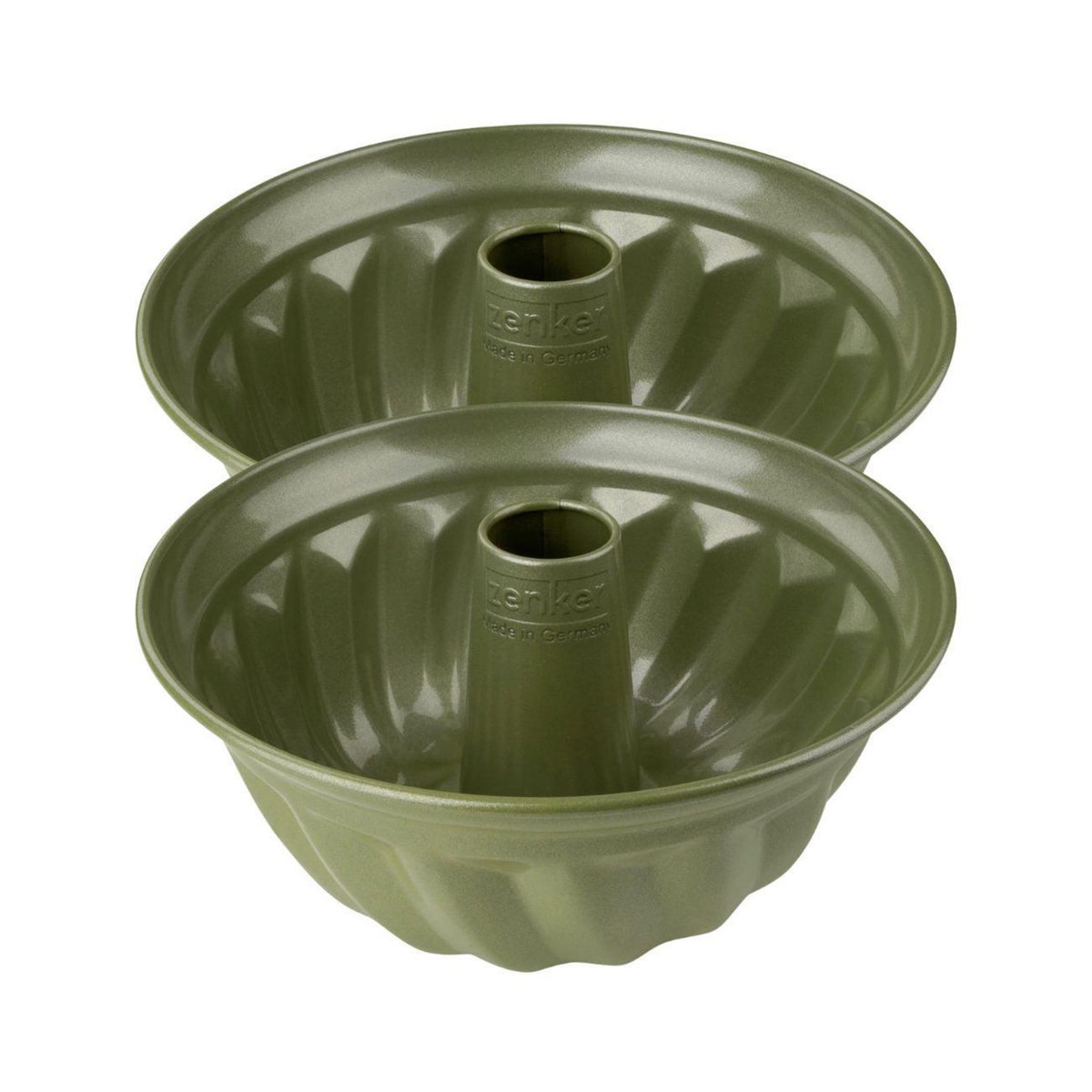ZENKER Ensemble de 2 Moules à kouglof 25 cm Zenker Green Vision