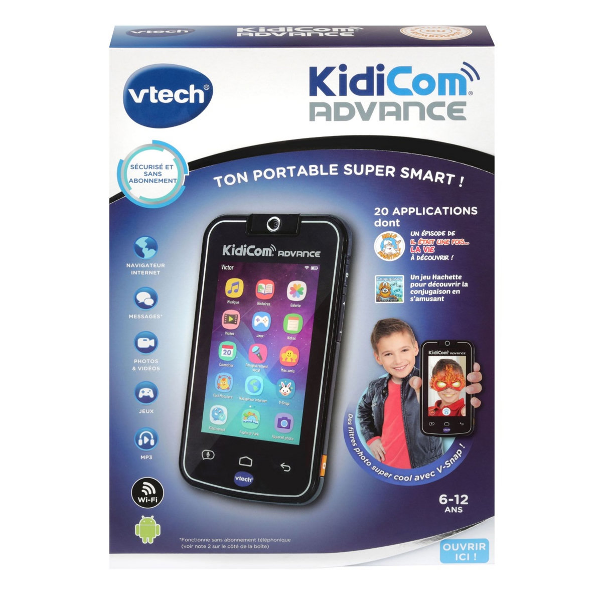 VTECH Portable KidiCom Advance noir