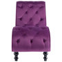 Voir la diapositive 3 : VIDAXL Chaise longue Velours Violet