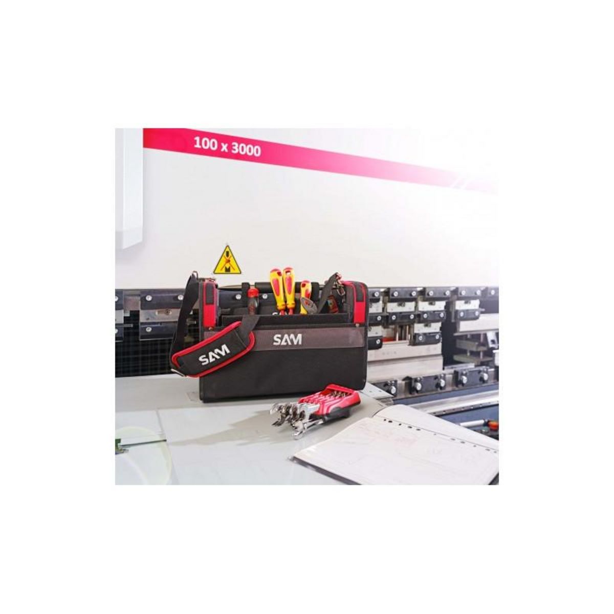 SAM OUTILLAGE Caisse à outils textile 30L SAM OUTILLAGE BAG 2N