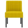 Voir la diapositive 3 : VIDAXL Fauteuil sans accoudoirs jaune velours