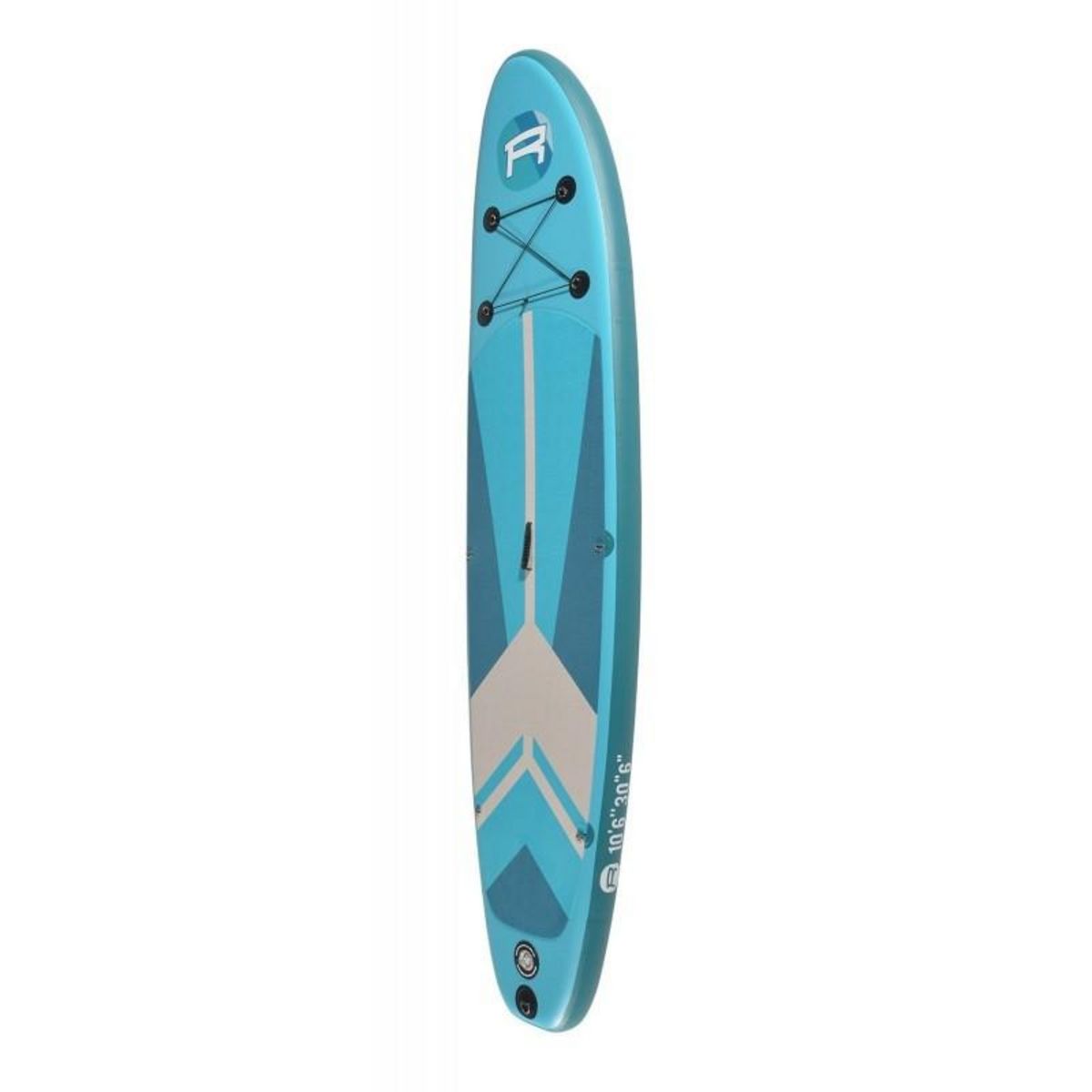 ROHE Stand Up Paddle gonflable INDIANA BLUE ROHE 10'6'' (320cm) 30'' (76cm) 6'' (15cm) avec Pompe, Pagaie, Leash et Sac de transport