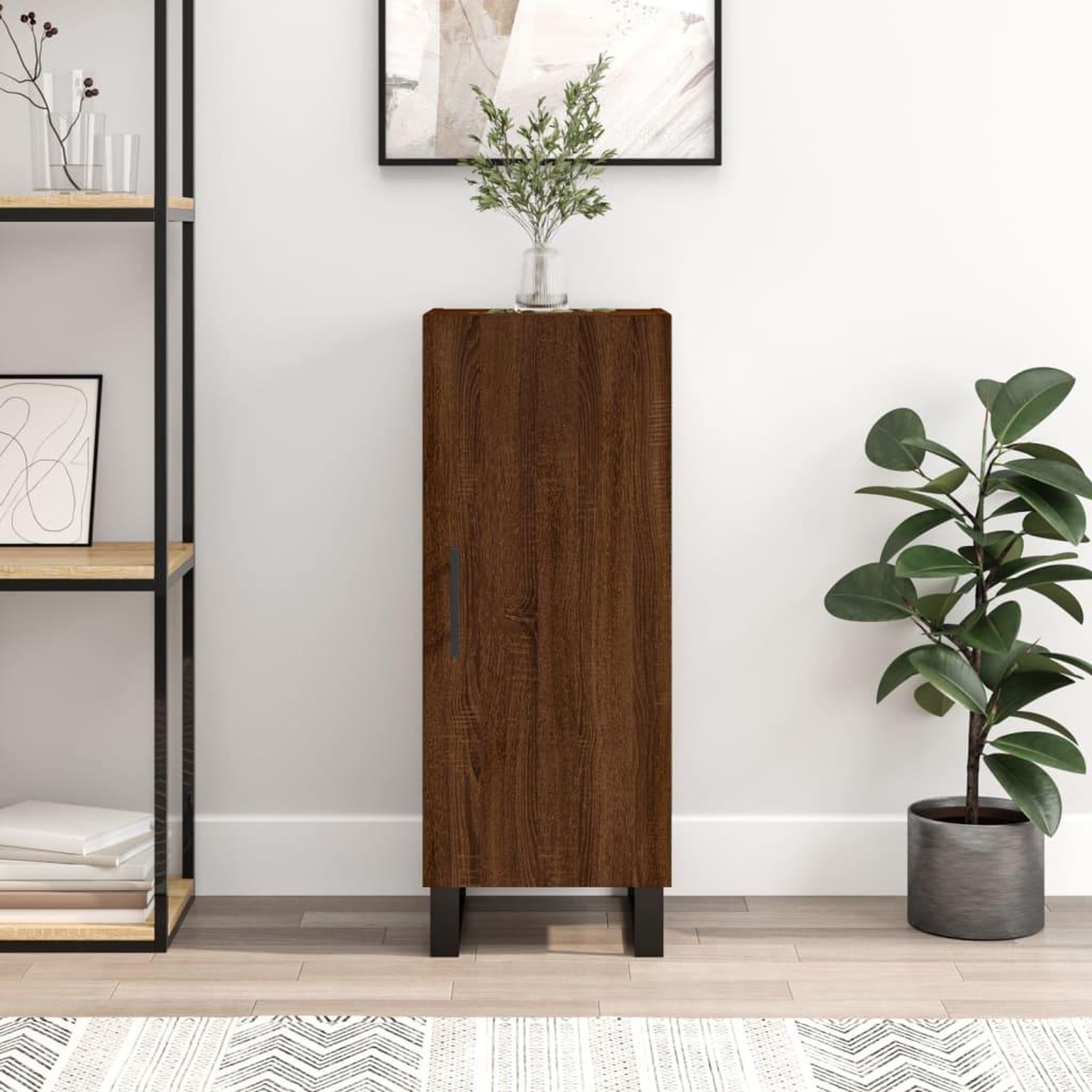 VIDAXL Buffet Chene marron 34,5x34x90 cm Bois d'ingenierie