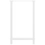 Voir la diapositive 5 : VIDAXL Pieds de table basse blanc 2 pcs 60x(100-101) cm acier