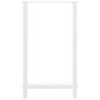 Voir la diapositive 5 : VIDAXL Pieds de table basse blanc 2 pcs 60x(100-101) cm acier