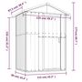 Voir la diapositive 6 : VIDAXL Abri de jardin Vert 126x97,5x177 cm Acier galvanise