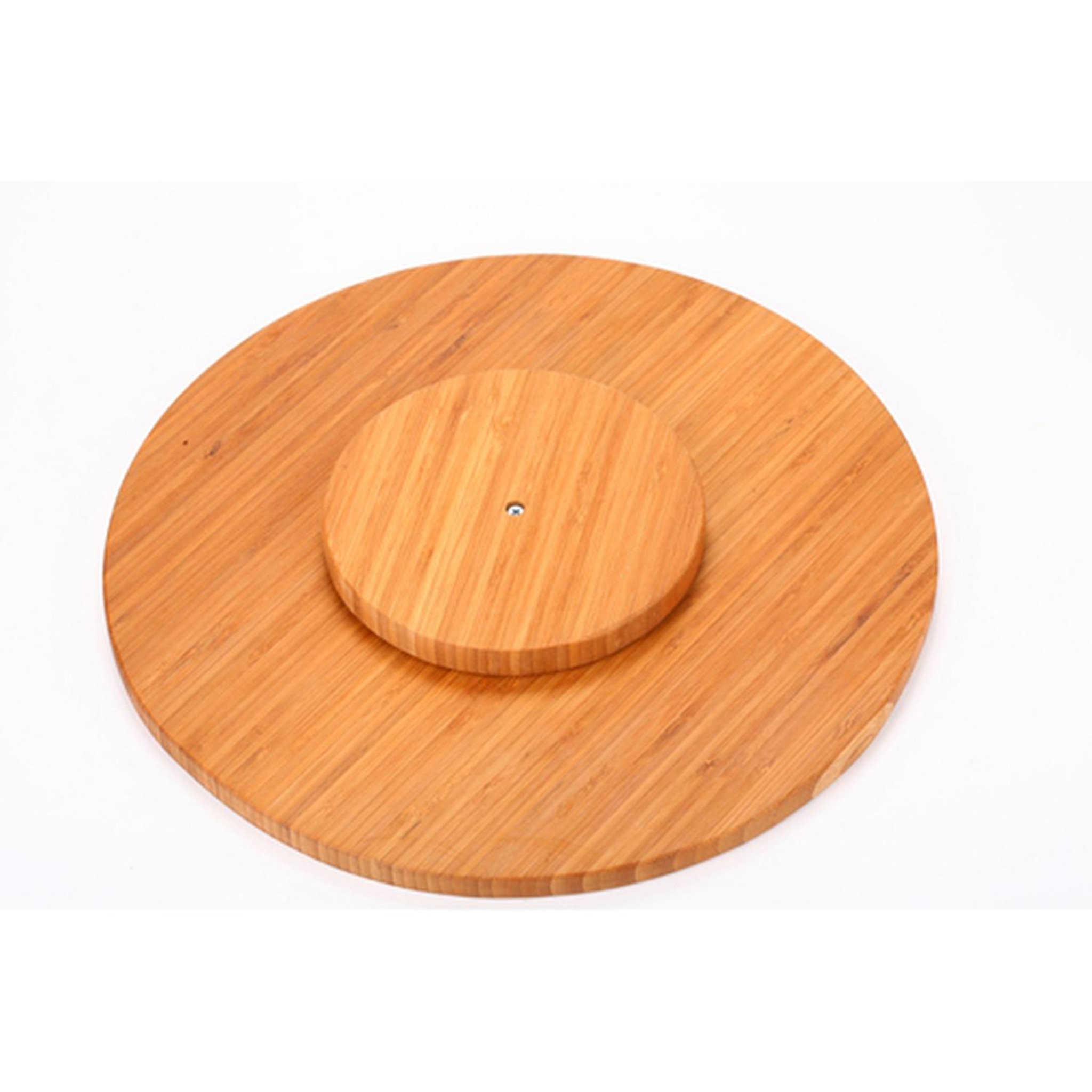 Voir la diapositive 2 : SECRET DE GOURMET Plateau tournant en bambou - Diam. 35 cm