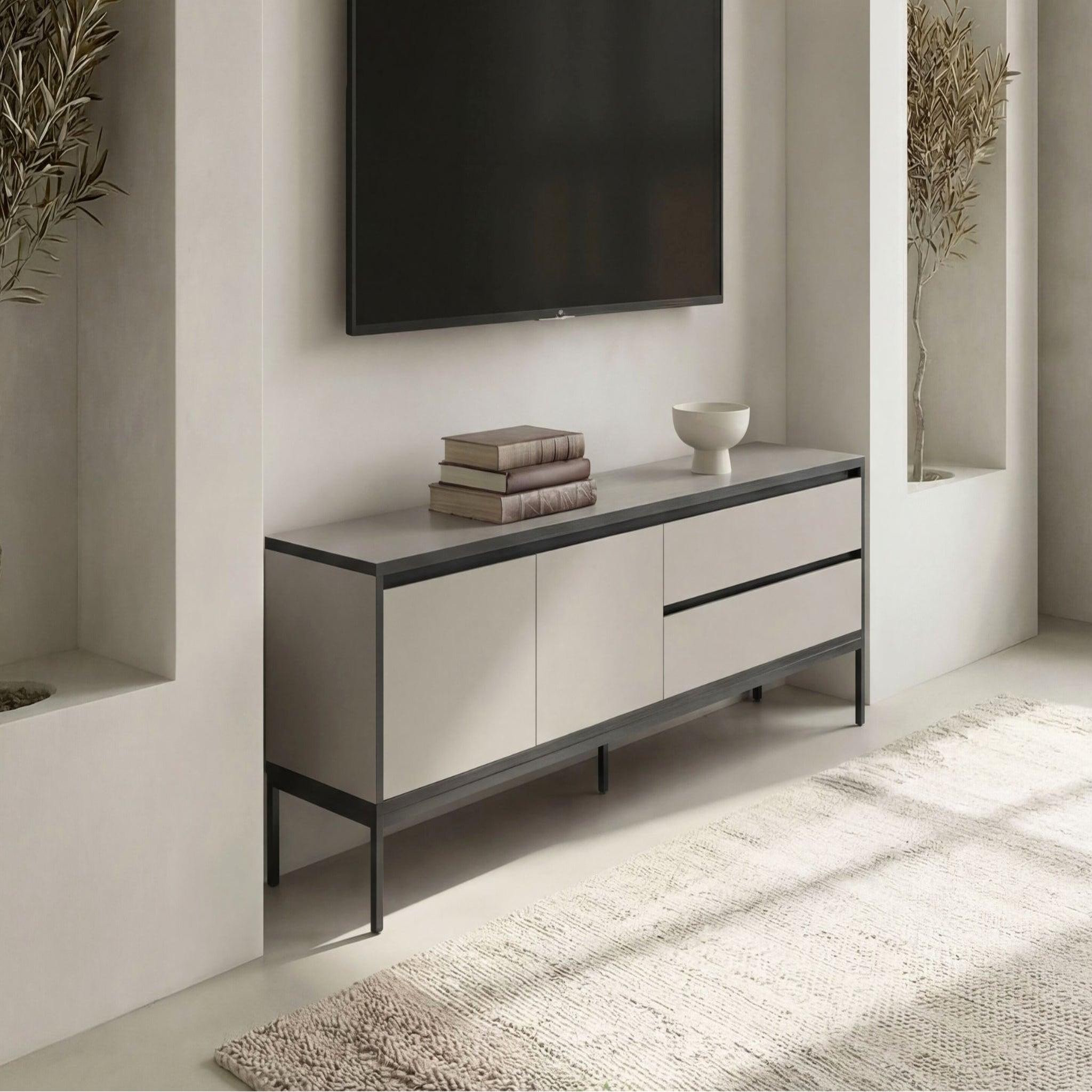 Voir la diapositive 3 : CASANOVA PARIS Vana - meuble tv 180cm en mélamine