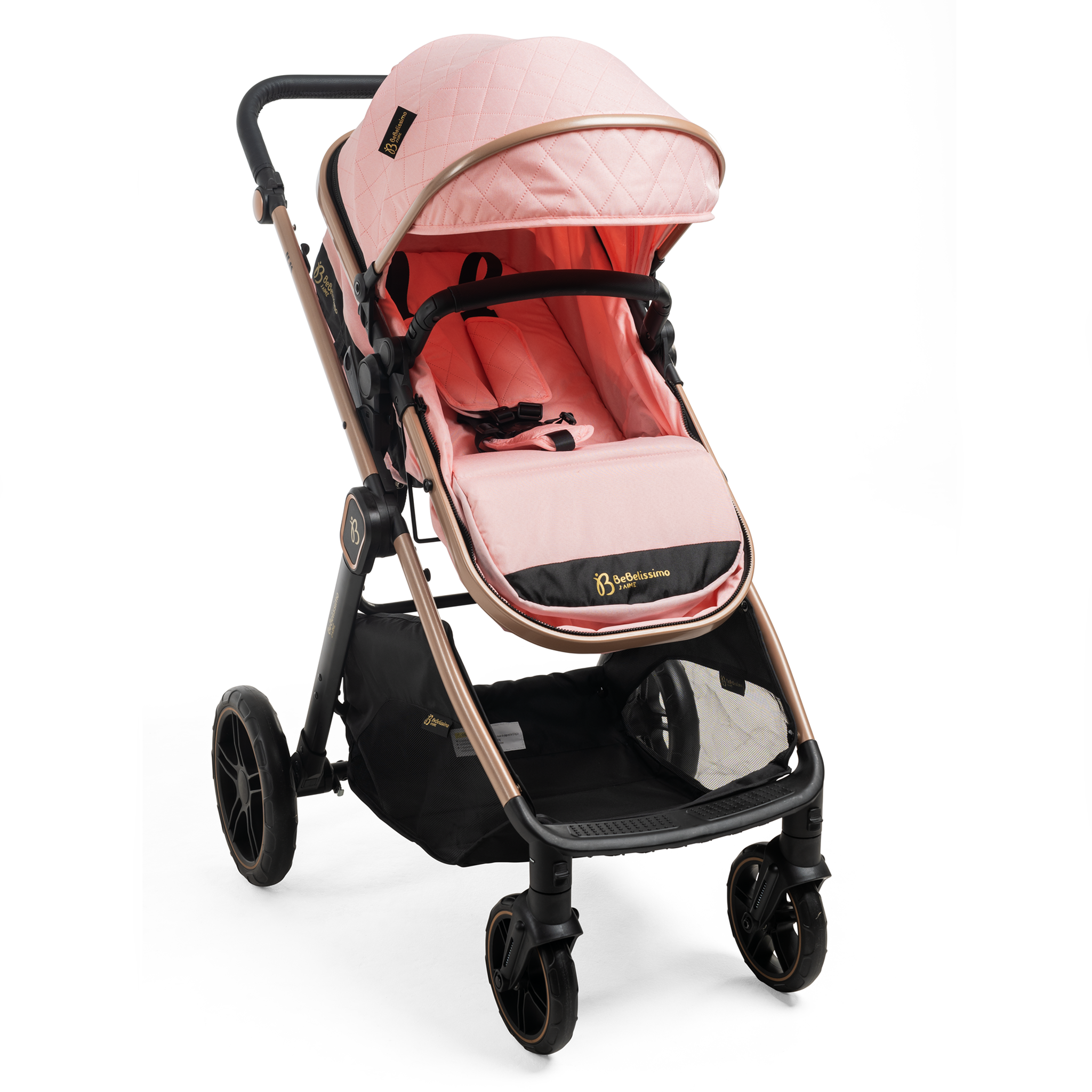 Voir la diapositive 4 : BEBELISSIMO Poussette combinée trio 3 en 1 - siège auto 0+ IRIS – nacelle