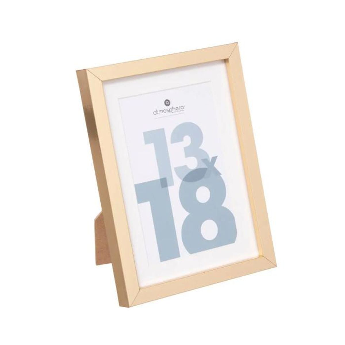 ATMOSPHERA Cadre Photo en Verre  Manu  13x18cm Or