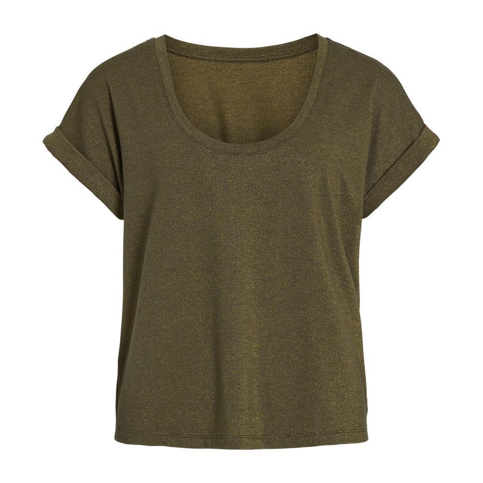 Vila T-Shirt Vert Femme Vila Luxi. Coloris disponibles : Vert