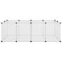 Voir la diapositive 3 : VIDAXL Cage pour petits animaux Transparent 144x74x46,5 cm PP et Acier