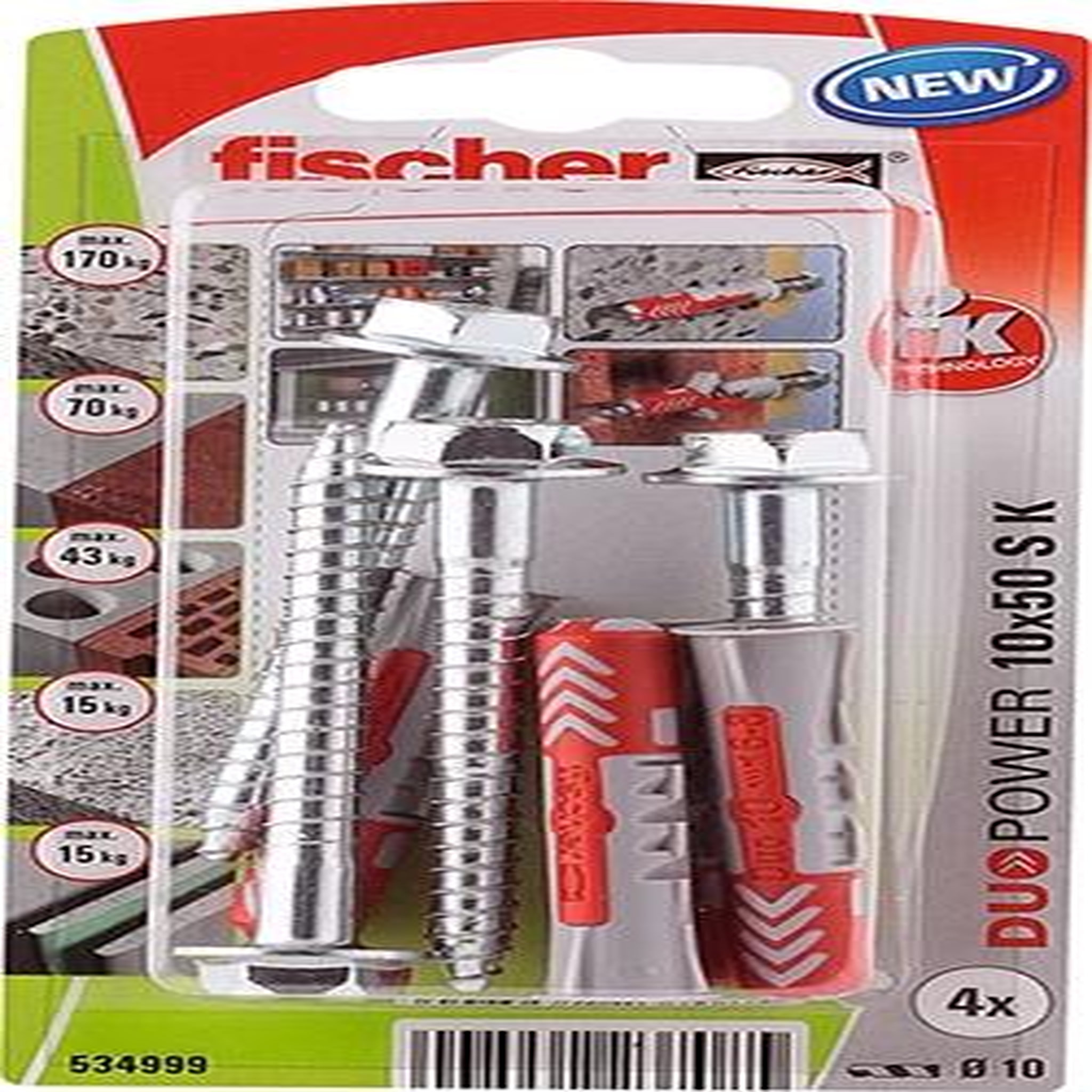 Fischer chevilles et tirefonds FISCHER, Diam.10 x L.50 mm