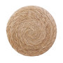 Voir la diapositive 2 : The Home Deco Factory Pouf tressé en jonc Blue Lagoon